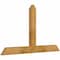 Ekena Millwork Portland Rough Sawn Timber Gable Bracket, Western Red Cedar, 48"W x 28"H x 2"D x 4"F, 14/12 Pitch GBW048X28X0204POR00RWR - alternate 3